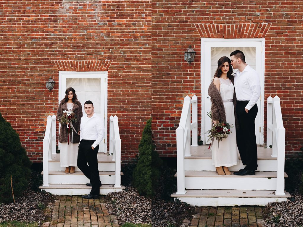 Intimate and cozy winter elopement annapolis maryland photographer 